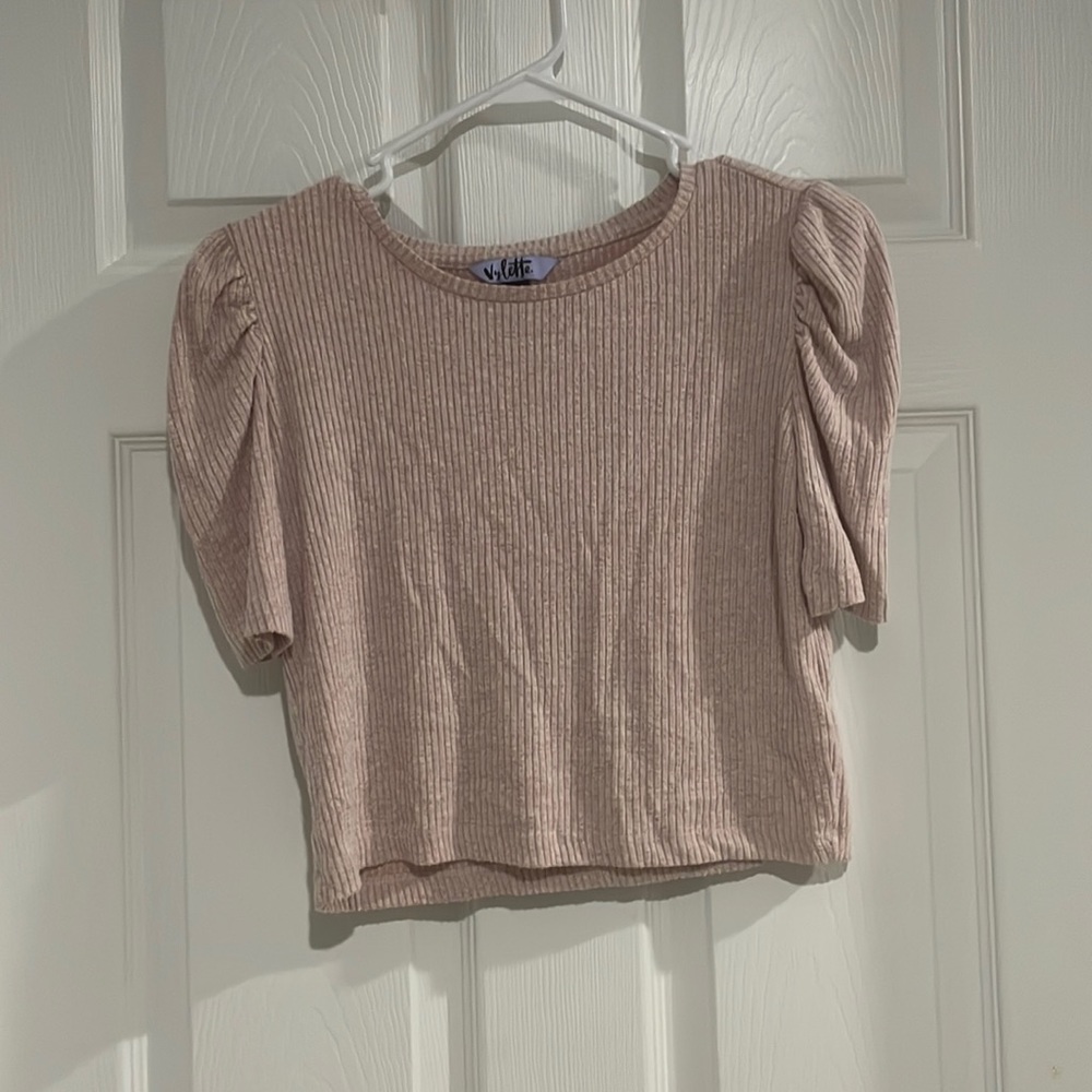 Vylette Light Pink Shirt: Size XS